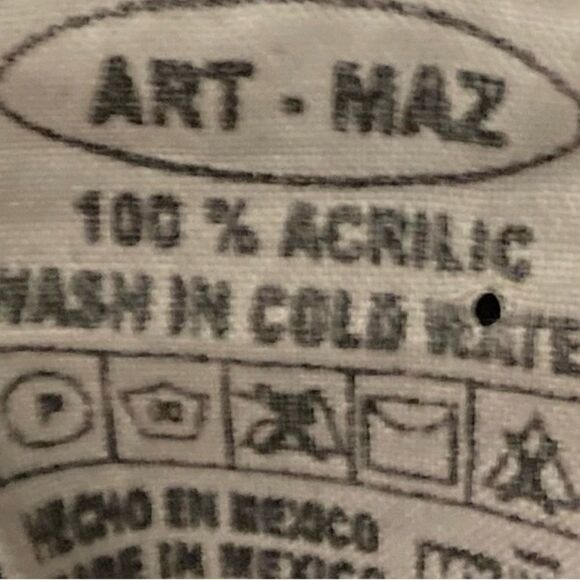 ART-MAZ Vintage Rainnbow Woven hoodie sweater Medium - Picture 4 of 5